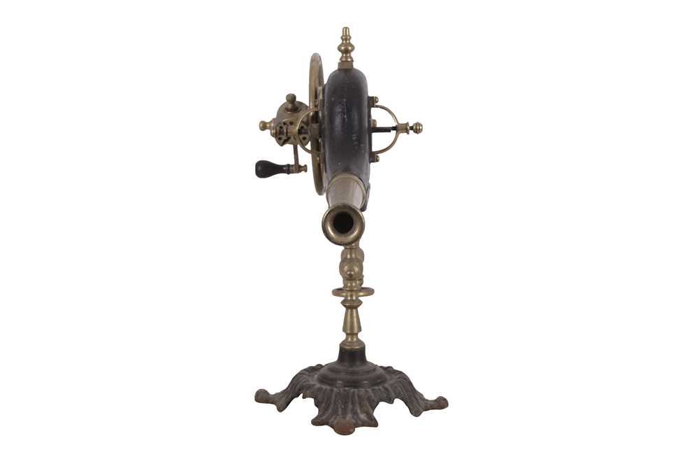 A Ornate Victorian Hand Cranked Mechanical Fire Bellows - Image 5 of 5