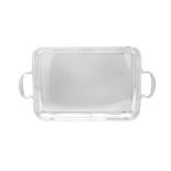 ERCUIS SILVER PLATE TWIN HANDLED TRAY