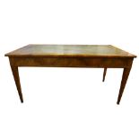 A SCANDINAVIAN BURR WALNUT DESK