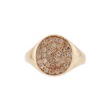 A BROWN DIAMOND RING BY REBEKKA NOTKIN