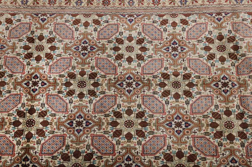 AN EXTREMELY FINE SILK QUM CARPET, CENTRAL PERSIA - Image 3 of 8