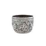 An early 20th century Burmese unmarked silver small bowl, Upper Burma (Rakine) circa 1910