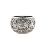 An early 20th century Burmese unmarked silver small bowl, probably Rangoon circa 1920