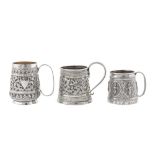 An early 20th century Anglo – Indian silver christening mug, Bombay or Poona dated 1908