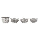A pair of early 20th century Anglo – Indian silver bowls, Calcutta, Bhowanipore circa 1900 by Monohu