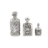 A late 19th century Anglo – Indian silver scent bottle, Calcutta, Bhowanipore circa 1890 by Grish Ch