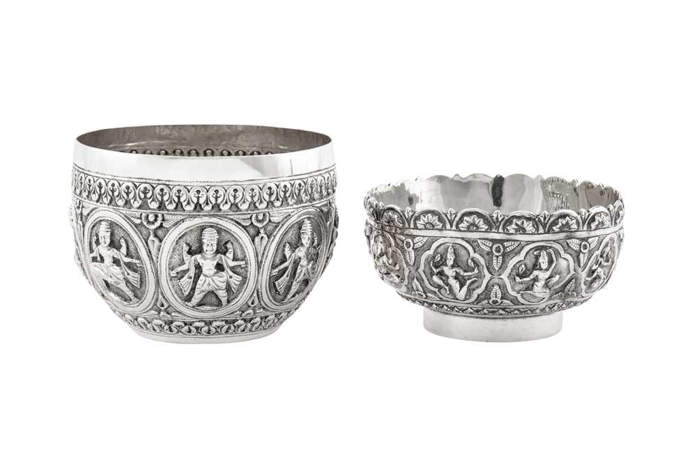 A late 19th century Anglo – Indian unmarked silver bowl, Madras circa 1890