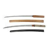 TWO JAPANESE WAKIZASHI SWORDS