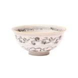 A CHINESE BLUE AND WHITE BOWL 明 青花牡丹紋盌