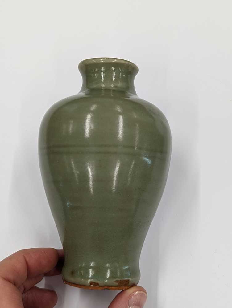 A PAIR OF CHINESE LONGQUAN CELADON VASES, MEIPING - Image 2 of 25