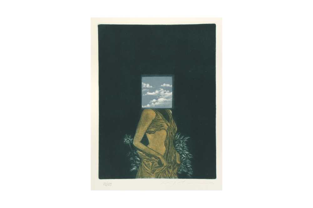 MASUO IKEDA (1934 - 1997) Two Japanese mezzotint prints on paper - Image 8 of 10
