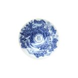 A CHINESE BLUE AND WHITE 'LANDSCAPE' BOWL 青花山水圖紋盌