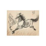 ATTRIBUTED TO XU BEIHONG (1895 – 1953) Galloping Horses