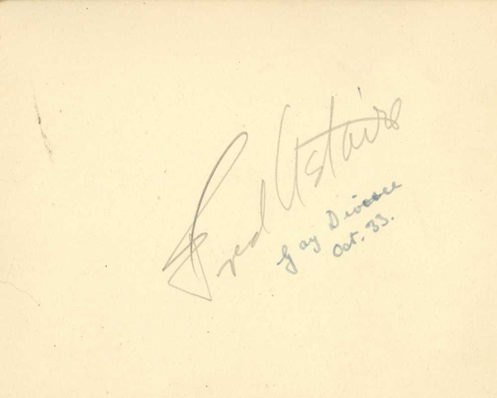 Autograph Albums.- Incl. Fred Astaire