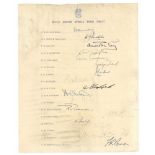 Cricket Interest.- Marylebone Cricket Club South Africa Tour 1956-1957