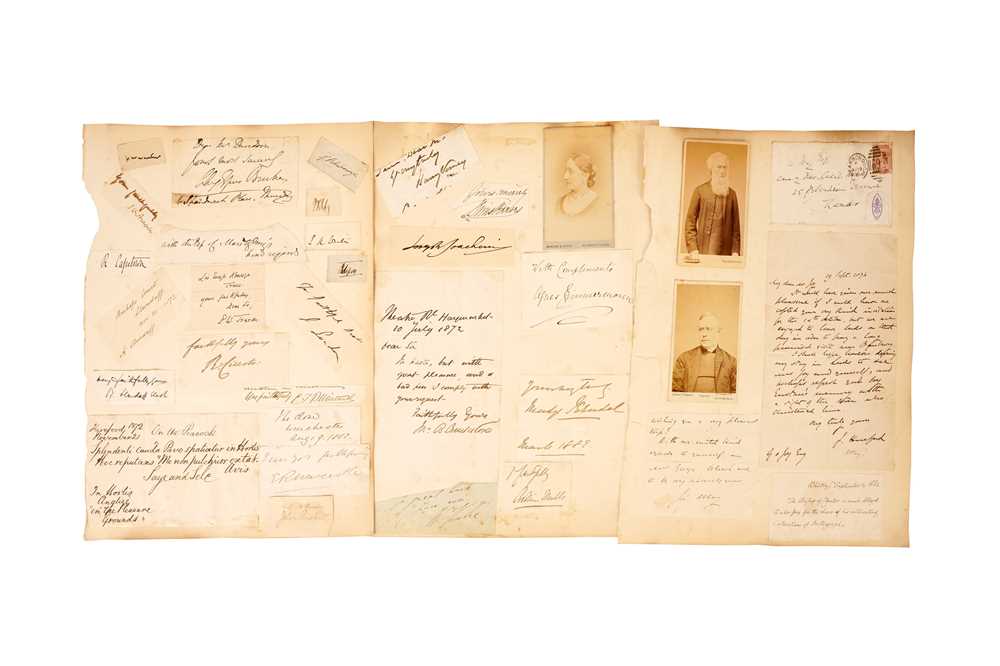 Autograph Collection.- 19th Century - Image 3 of 3
