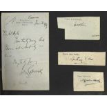 Autograph Album.- Incl. British Prime Ministers