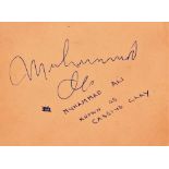 Autograph Album.- Incl. Muhammad Ali