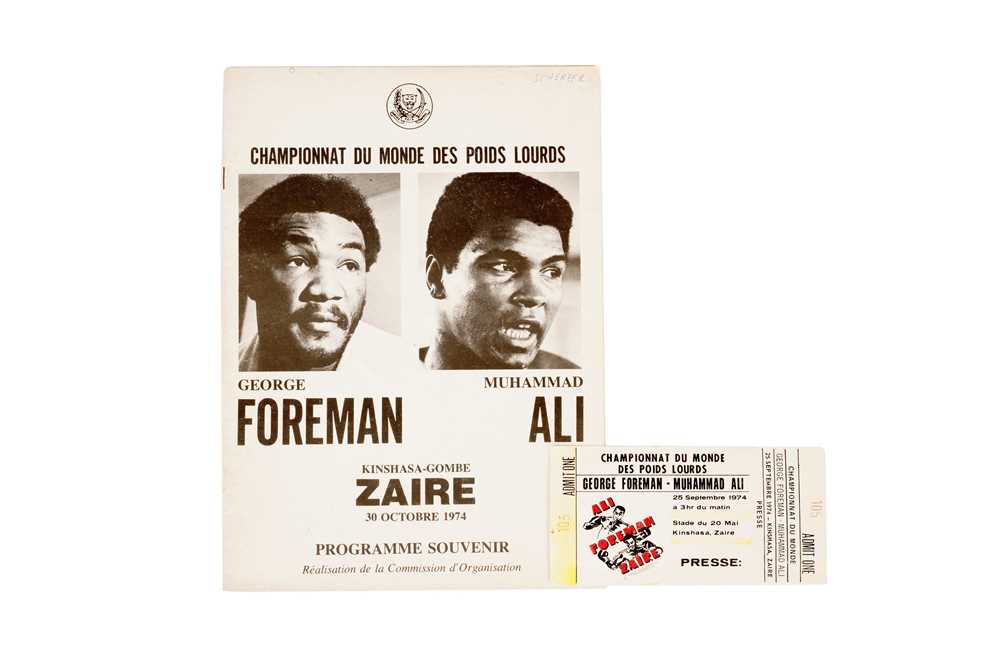 The Rumble in the Jungle.- Muhammad Ali vs George Foreman