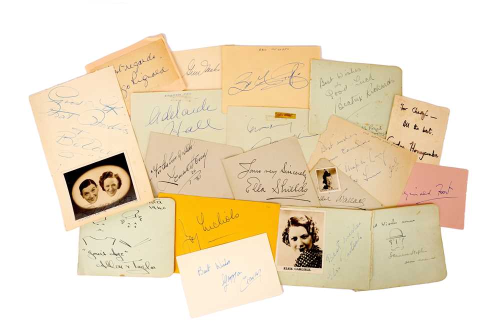 Autograph Collection.- Actors & Entertainers