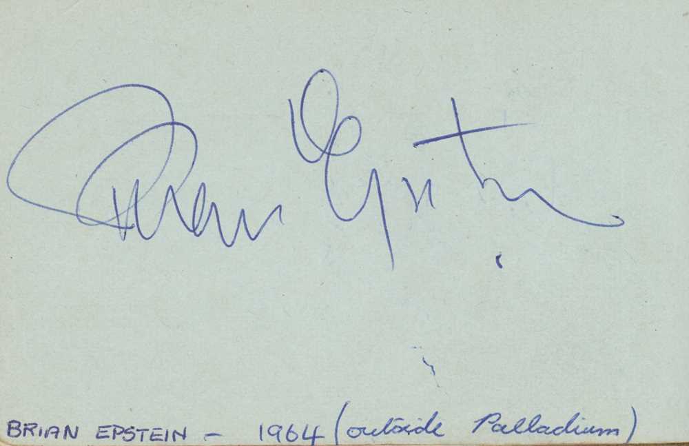 Autograph Album.- Incl. Brian Epstein