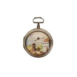 LATE 18TH/EARLY 19TH CENTURY AUTOMATON PAIR CASED VERGE OPEN FACE POCKET WATCH