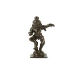 A DEVOTIONAL BRONZE FIGURINE OF BABY KRISHNA DANCING Possibly Tamil Nadu, South India, 18th century