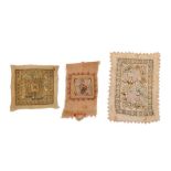 THREE SMALL OTTOMAN EMBROIDERIES Western Ottoman Provinces, 19th century