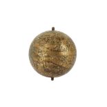 AN ENGRAVED INDIAN BRASS CELESTIAL GLOBE Possibly Lahore, Northern India, late 19th - 20th century