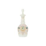 AN OPALINE GLASS DECANTER MADE FOR THE OTTOMAN MARKET Possibly Bohemia, modern-day Czech Republic, l