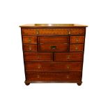 AN ANGLO CHINESE CAMPHORWOOD SECRETAIRE CHEST, 19TH CENTURY