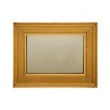 A RECTANGULAR GILTWOOD MIRROR