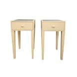 JULIAN CHICHESTER; A PAIR OF CONTEMPORARY COLOURIST 'HOLLY' BEDSIDE TABLES