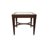 JUSTIN VAN BREDA; A CONTEMPORARY ALEXANDER MAHOGANY OCCASIONAL TABLE