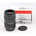 A Canon 135mm f2.8 AF Soft Focus Lens.