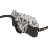 A Leica IIIf Red Dial Rangefinder Camera