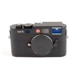 A Black Leica M9 Digital Rangefinder Camera, SHUTTER FAULT.