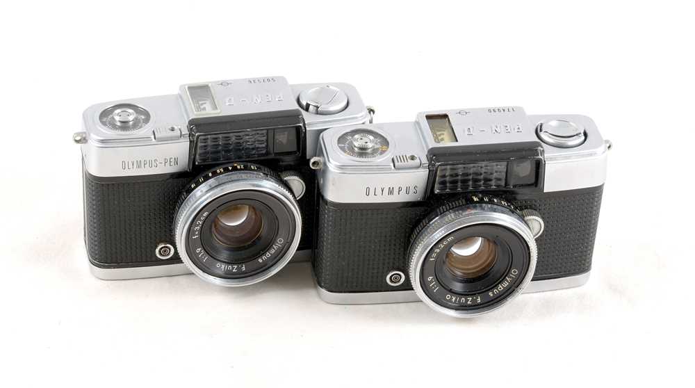 Group of Olympus Pen Half Frame Cameras. - Image 2 of 2