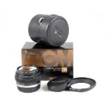 An Olympus OM Auto-W 18mm f3.5 Extreme Wide Angle Lens.