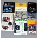 Olympus Camera Brochures & Books, inc a Collector's Guide to Japanese Cameras.