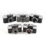 Group of Olympus Pen Half Frame Cameras.