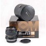 An Olympus OM-System 35mm f2.8 Shift Lens.