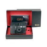 Black Ricoh GR1 Compact Film Camera.