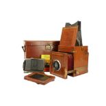 A Kershaw Patent Quarter Plate Reflex Tropen Camera