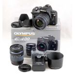 Olympus E-400 Double Zoom Lens 4/3rds DSLR Kit.