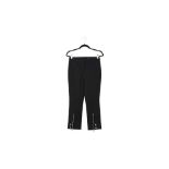 Alexander McQueen Black Cropped Trouser - Size 40