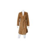 Ralph Lauren Tan Suede Wrap Coat - Size US 6