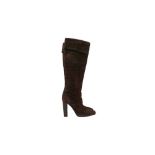 Hermes Brown Long Heeled Boot - Size 37