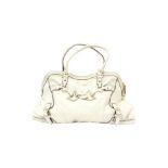 Gucci Ivory Horsebit Nail Dome Boston Bag