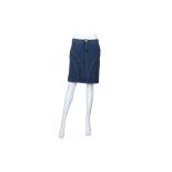 Chanel Denim Panelled Straight Skirt - Size 40